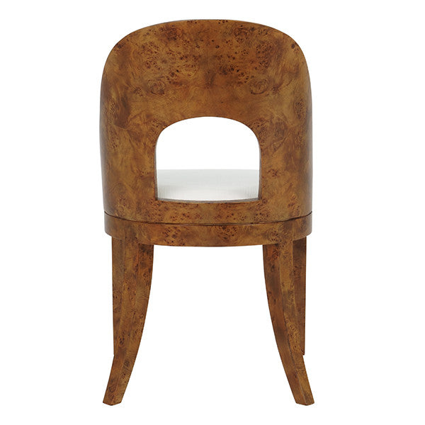 Rafferty Dark Burl Wood Dining Chair