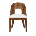 Rafferty Dark Burl Wood Dining Chair