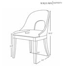 Rafferty Dark Burl Wood Dining Chair