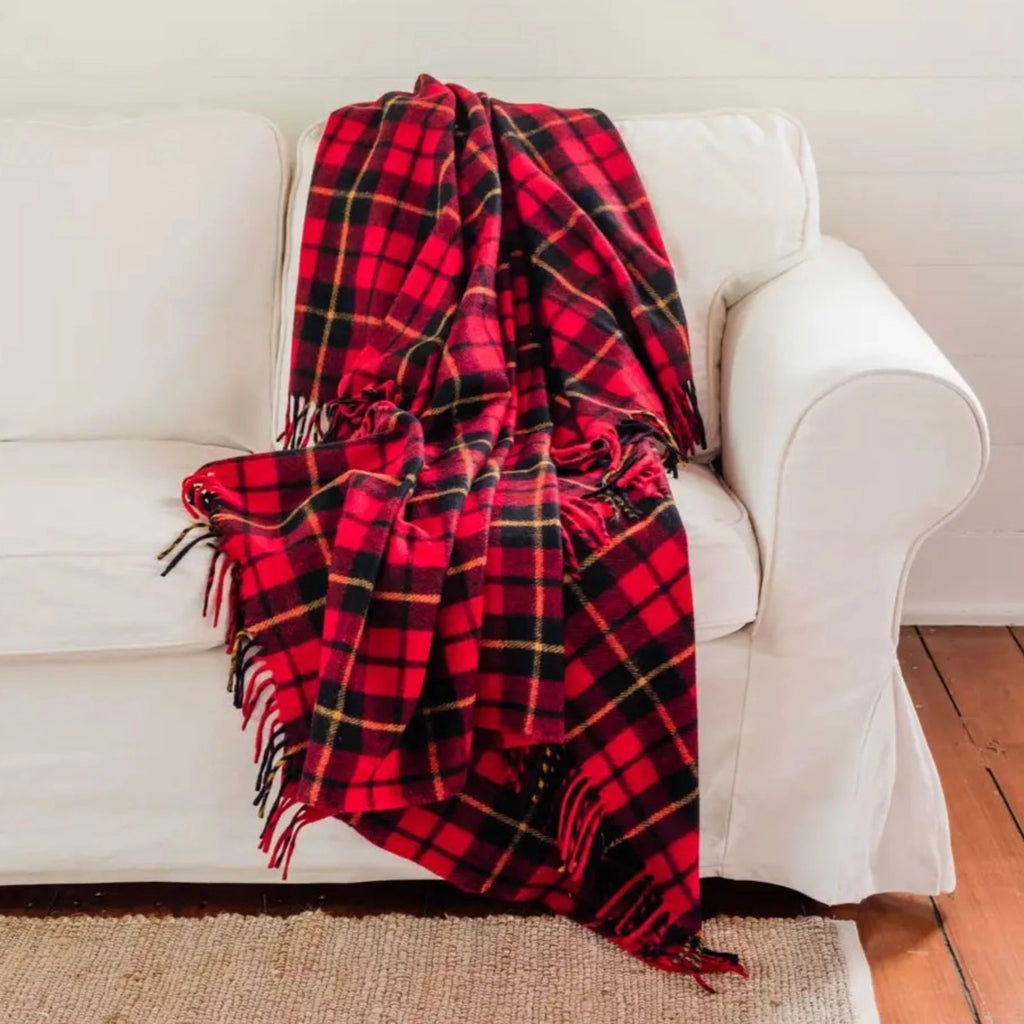 Recycled Wool Heritage Tartan Blanket - Noble Designs