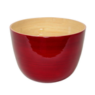 Red Bamboo Mixing Bowl - Noble Designs