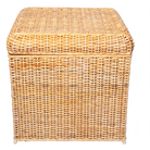 Square Wicker Storage Ottoman - Noble Designs