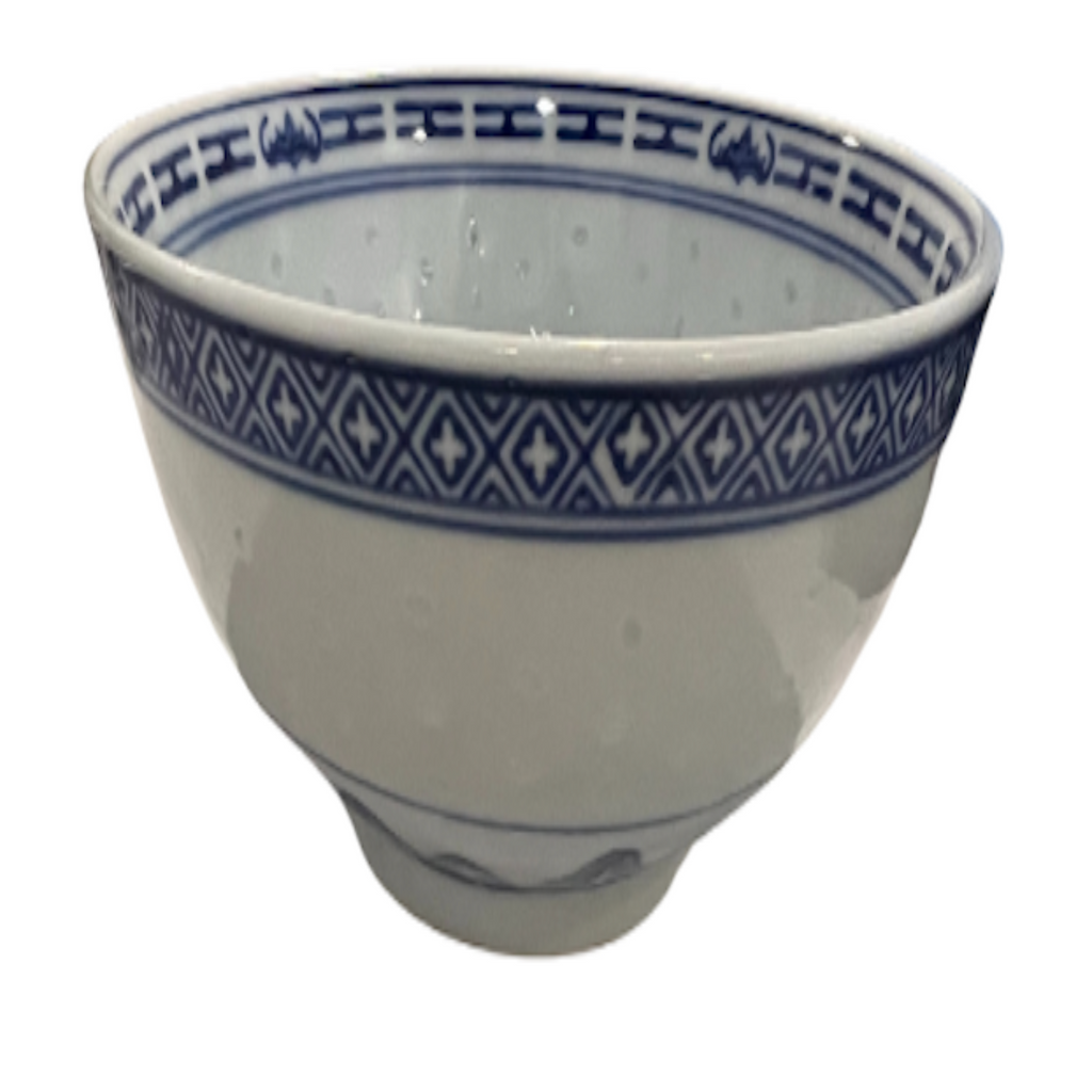 Vintage Blue and White Flower Bowl - Noble Designs