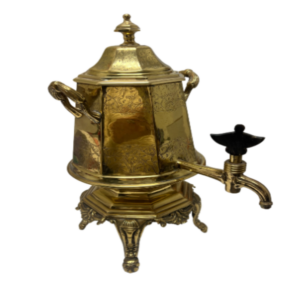 Vintage Brass Coffee Urn- Noble Designs