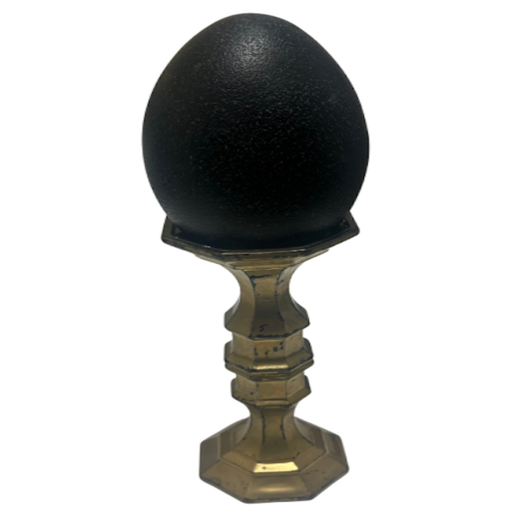 Vintage Medium Pedestal Emu Egg  - Noble Designs