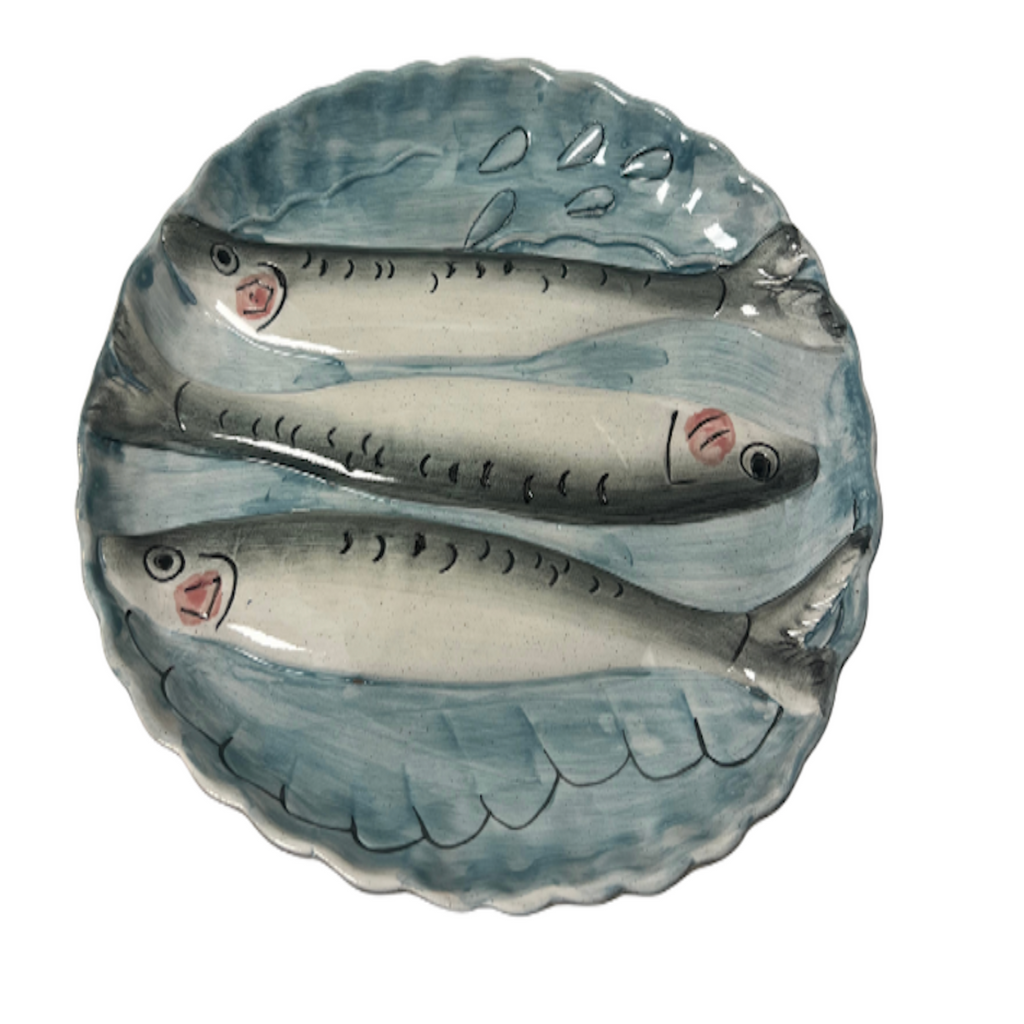Vintage Scalloped Fisherman Plate - Noble Designs