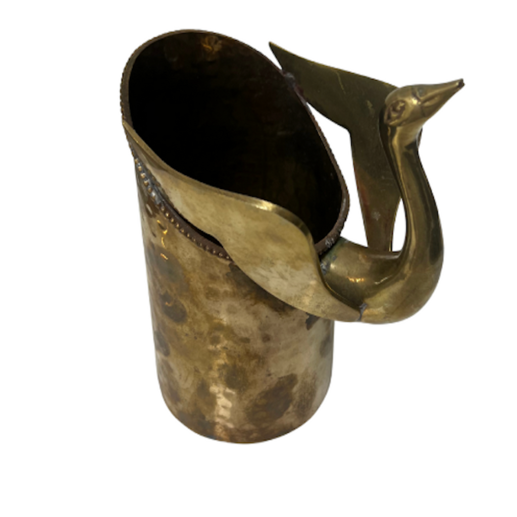 Vintage Brass Swan Vase - Noble Designs