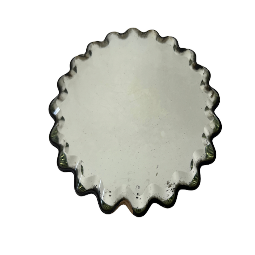 Small Vintage Scalloped Mirror - Noble Designs