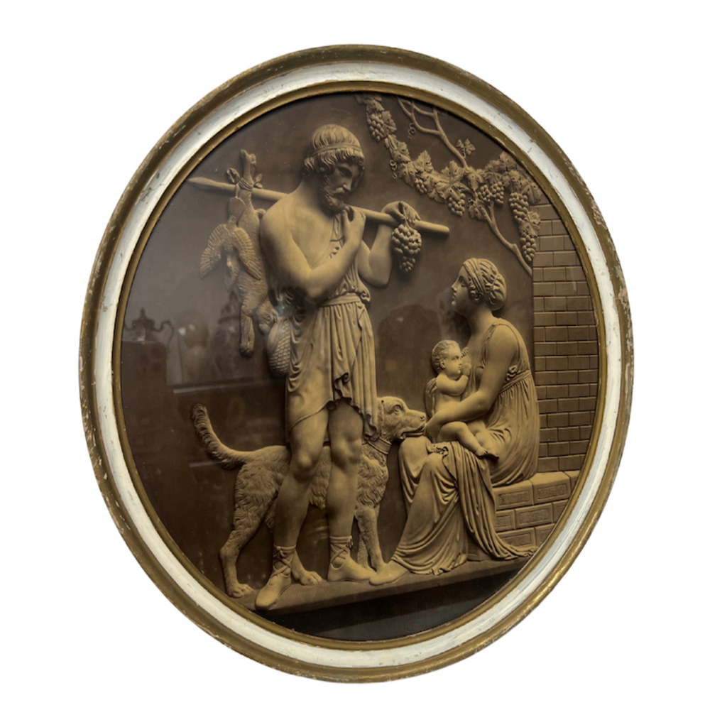 Vintage Neoclassical Spring Framed Art - Noble Designs