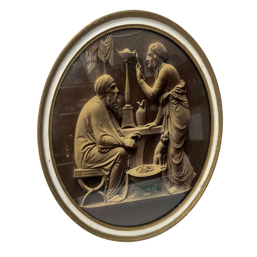Vintage Neoclassical Winter Framed Art  - Noble Designs