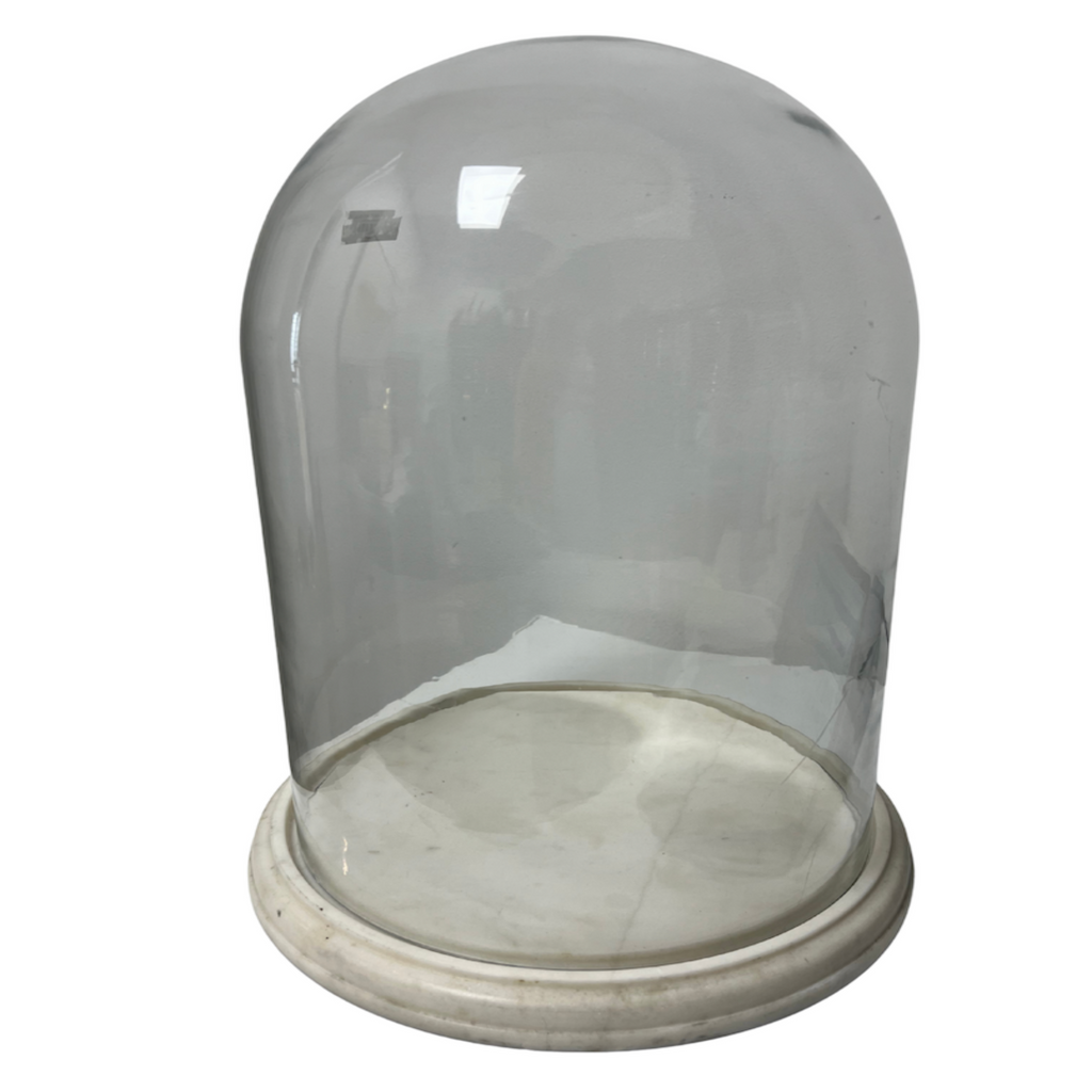 Vintage Cloche with Marble Base - Noble Designs