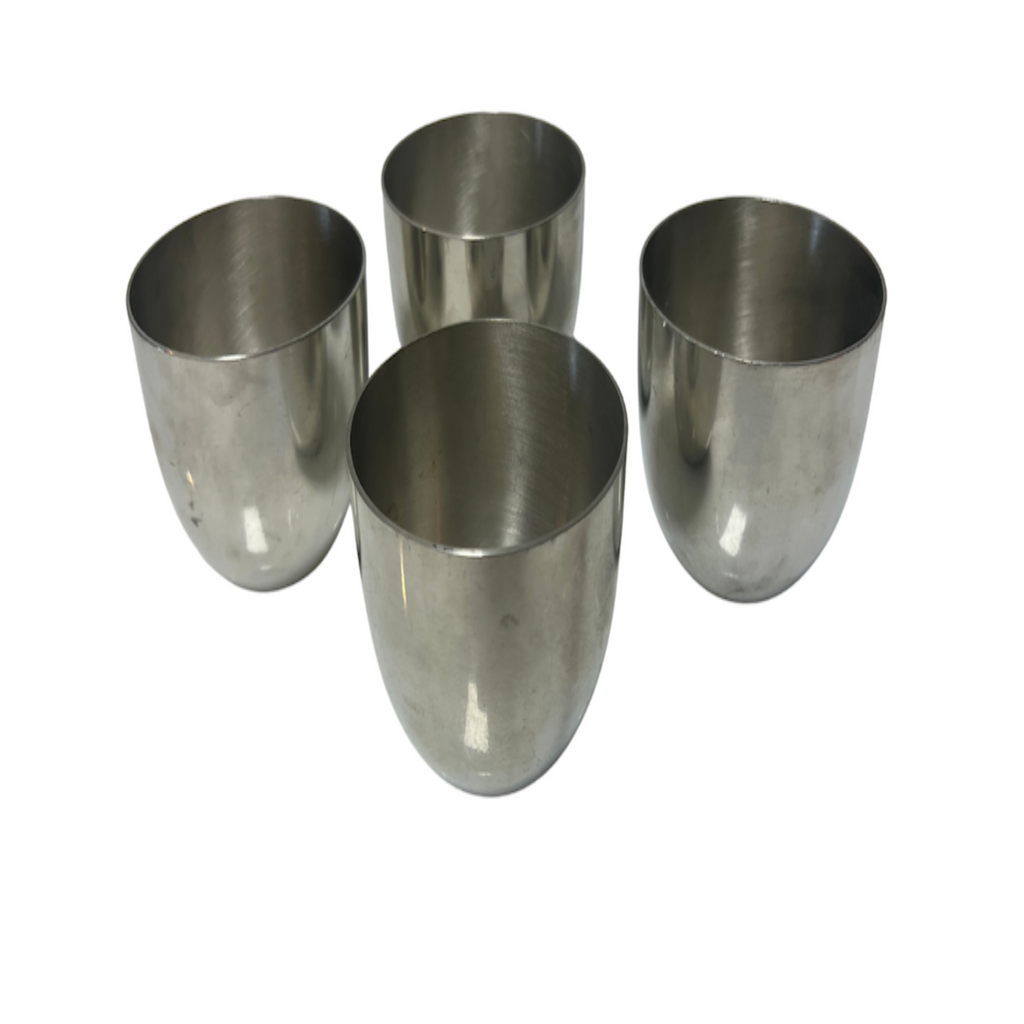 Vintage Pewter Cups, Set of 4 - Noble Designs