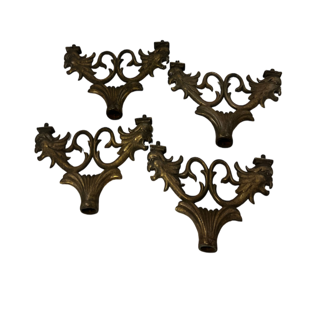 Vintage Metal Scroll, Set of 4 - Noble Designs