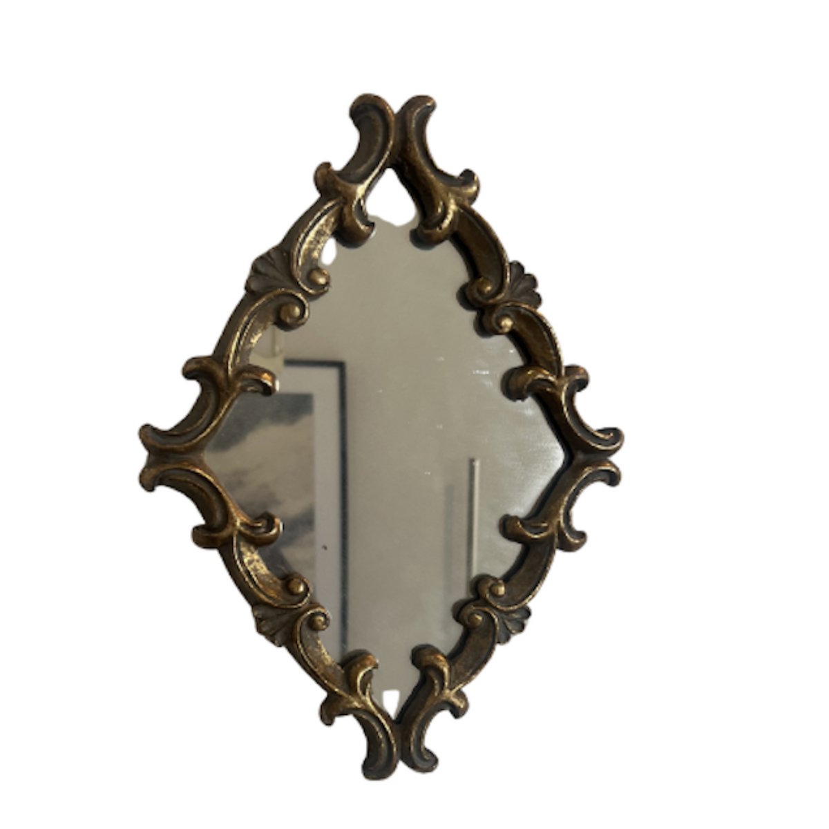 Vintage Gold Diamond Shape Mirror - Noble Designs