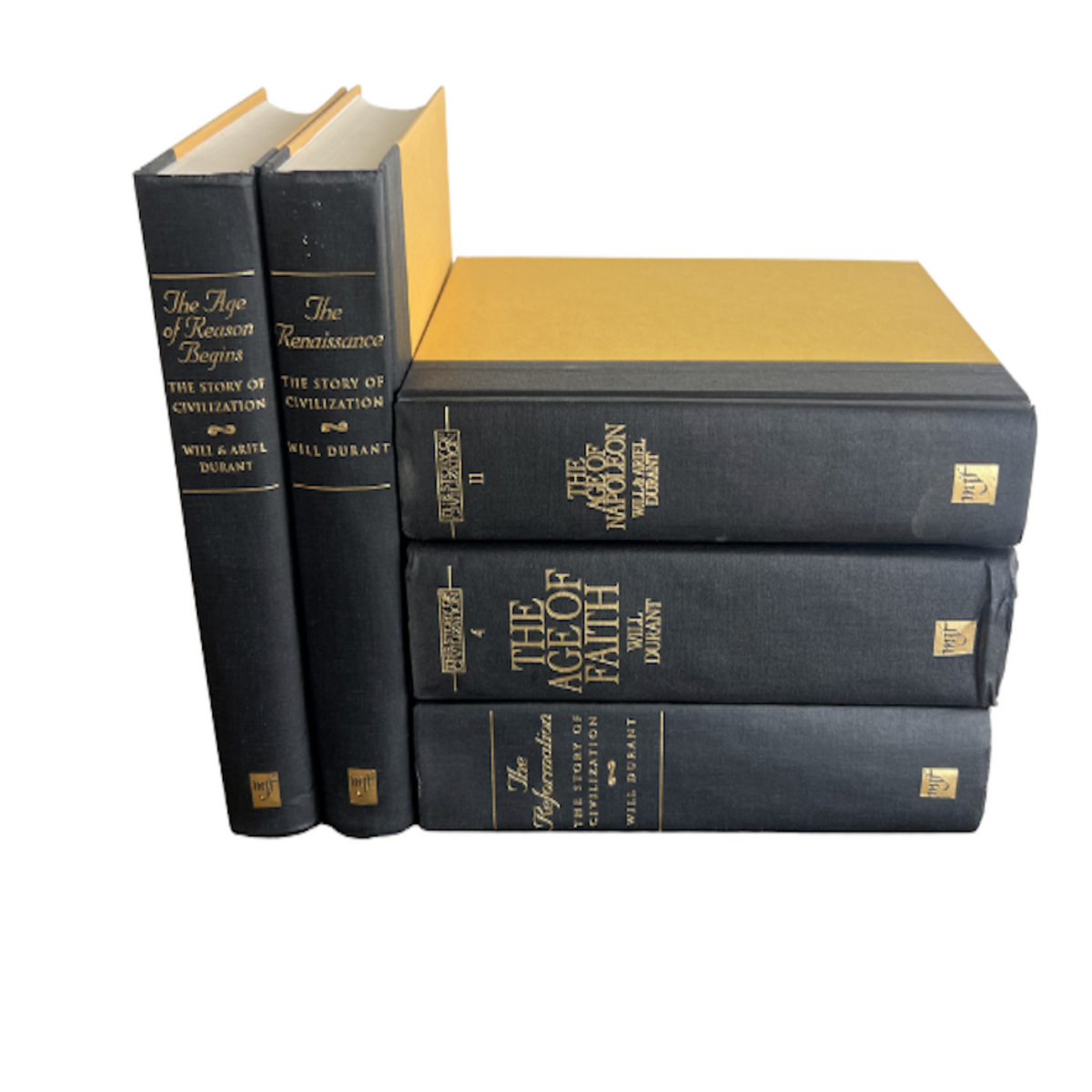 Vintage Story of Civilization Books, Set of 5 – Noble Designs