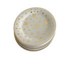 Vintage Gold Star Appetizer Plates, Set of 4 - Noble Designs
