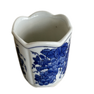 Vintage Blue and White Grape Vase - Noble Designs