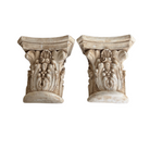 Vintage Plaster Architectural Fragment Shelves, Set of 2 -Noble Designs