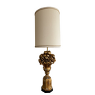 Vintage Gold and Silver Gilt Fruit Bowl Lamp - Noble Designs