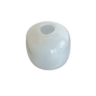 Vintage White Glass Handblown Vessel - Noble Designs