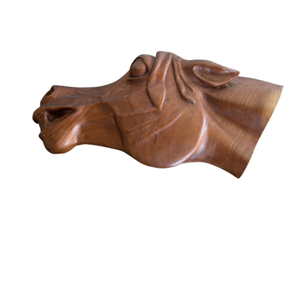 Vintage Carved Wood Horse Wall Hanging - Noble Designs