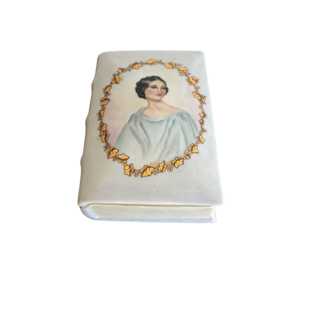Vintage Porcelain Portrait Lidded Dish - Noble Designs