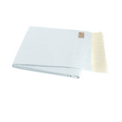 Italian Herringbone Throw in Baby Blue - Noble Designs