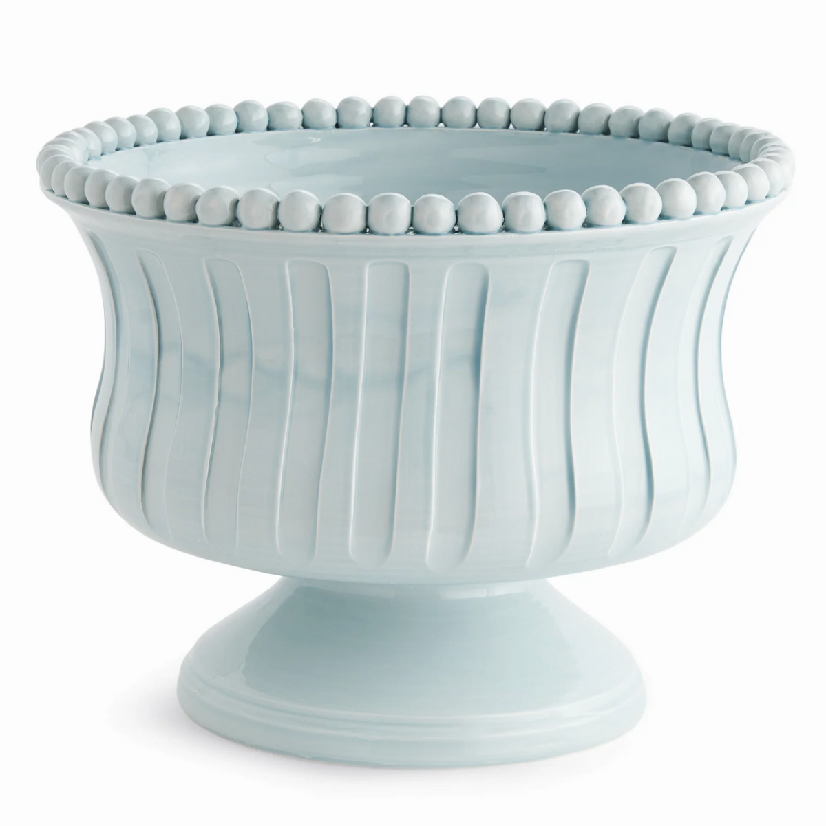 Coletta Decorative Footed Bowl, Icy Blue