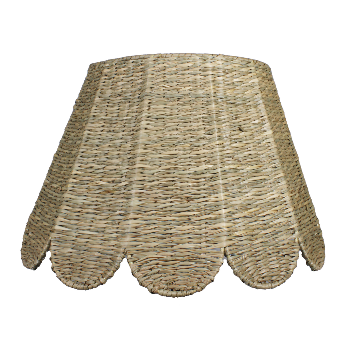 Seagrass Lampshade - Scalloped in Natural-Noble Designs