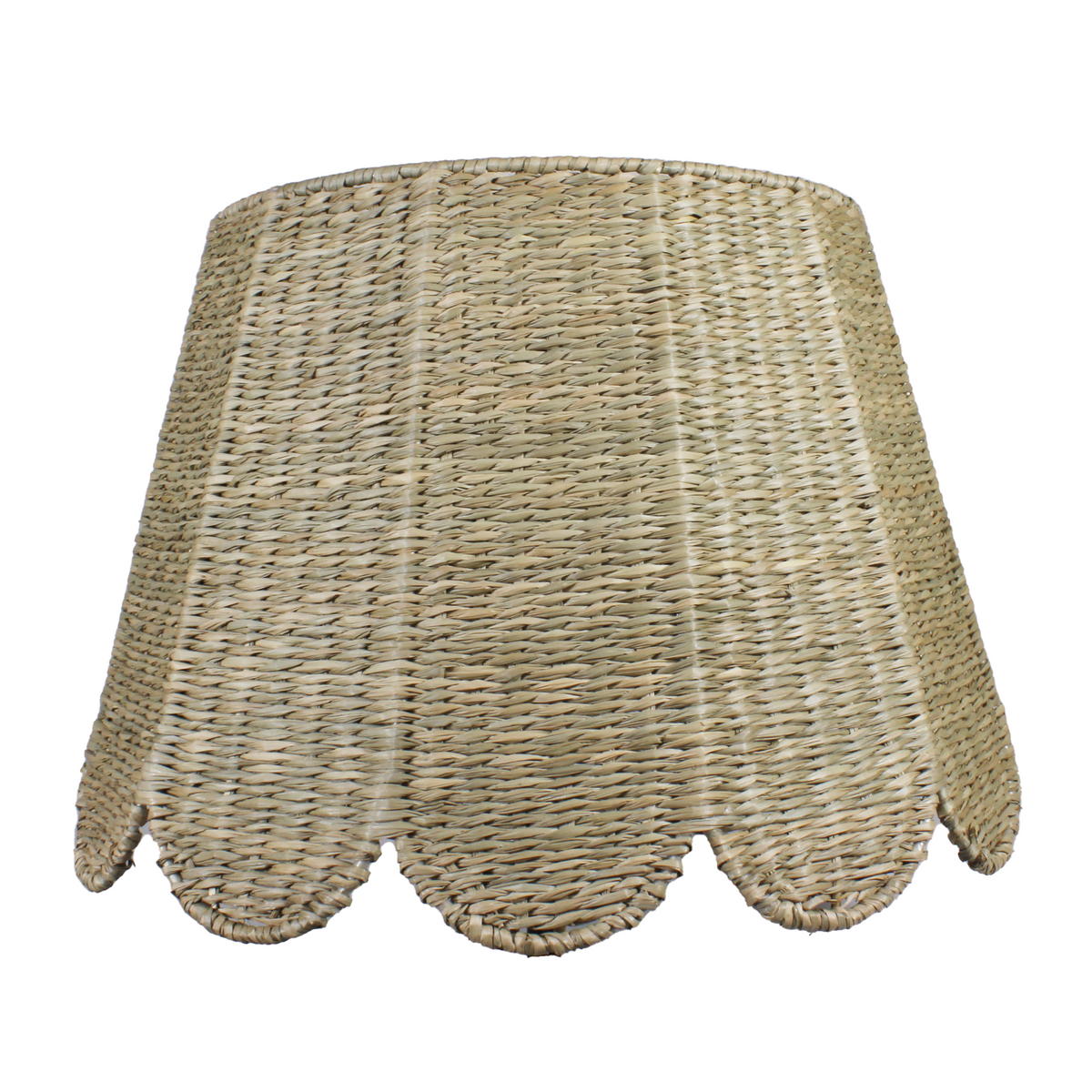 Seagrass Lampshade - Scalloped in Natural-Noble Designs