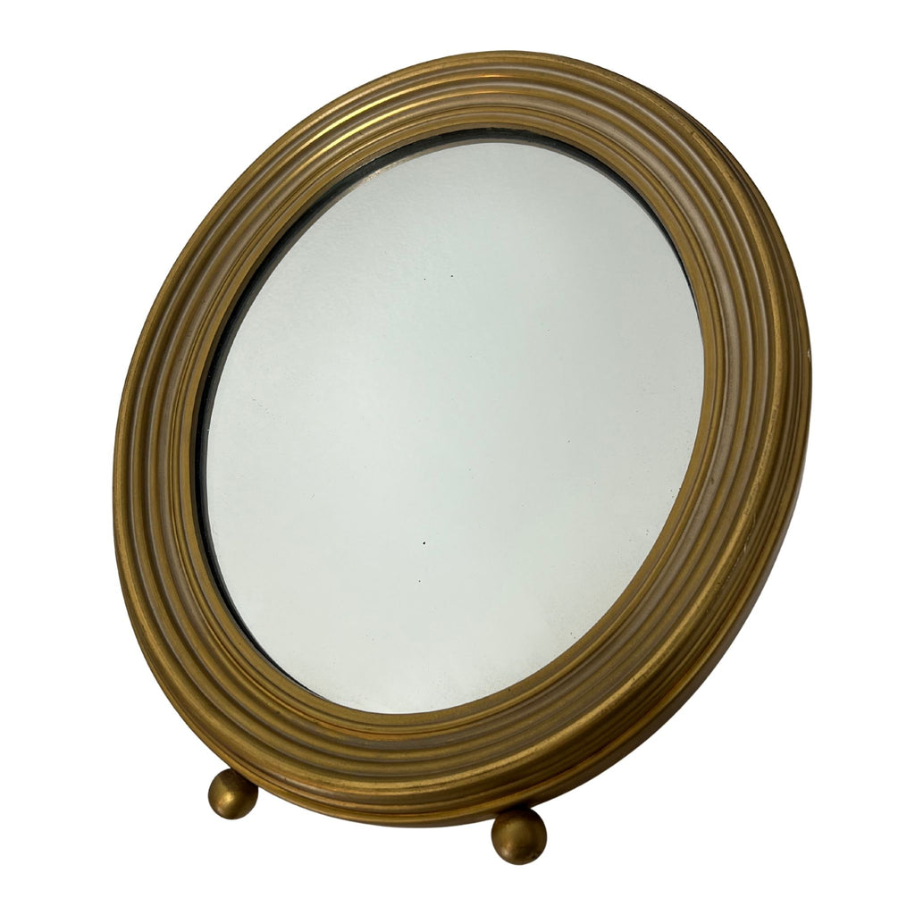 Vintage Gold Framed Oval Mirror - Noble Designs