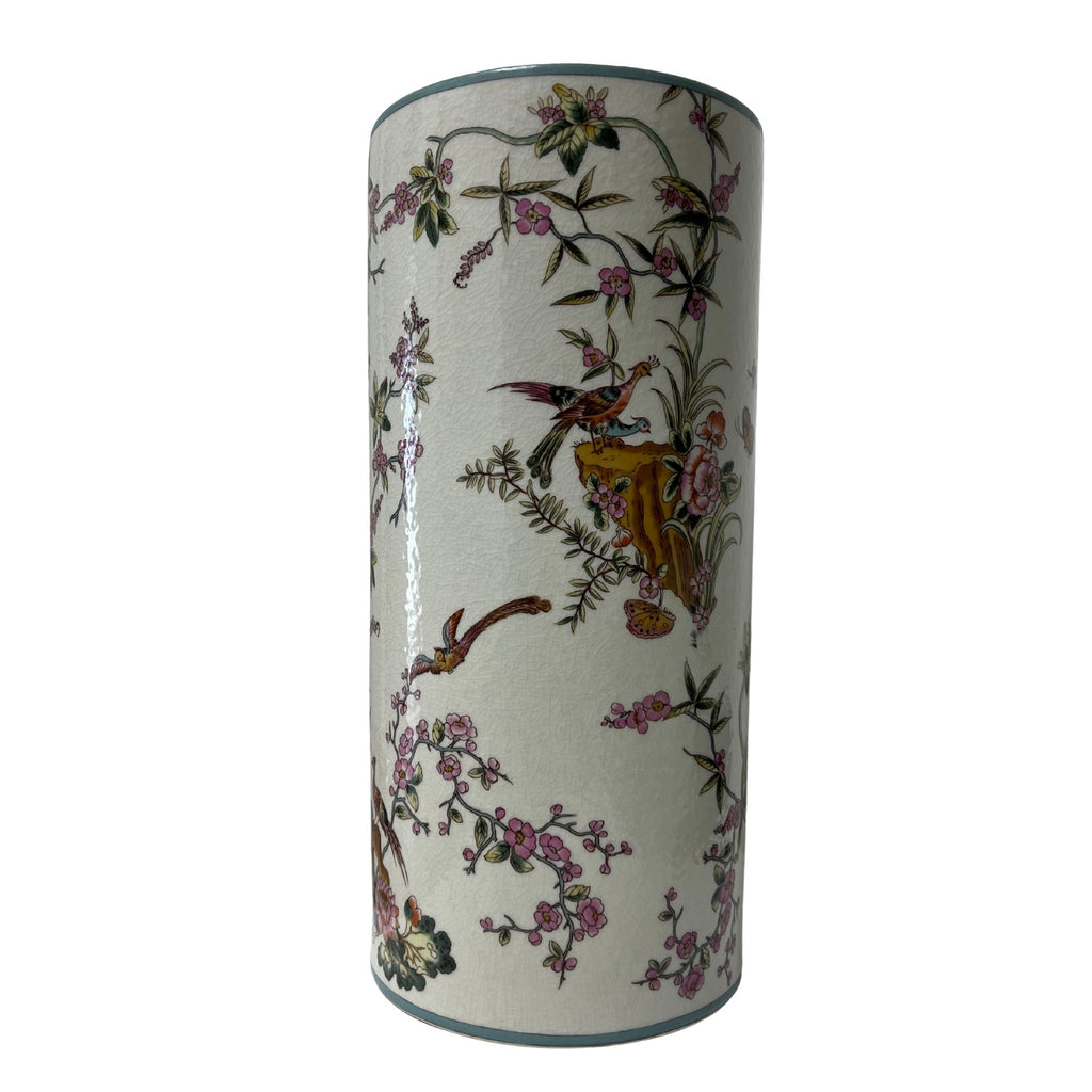 Vintage Pink Chinoiserie Umbrella Holder - Noble Designs