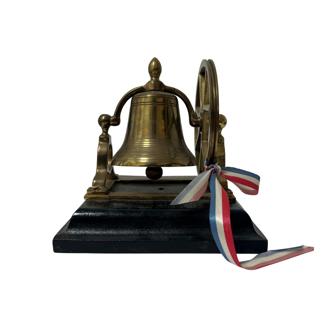 Vintage Brass Bell on Pedestal - Noble Designs