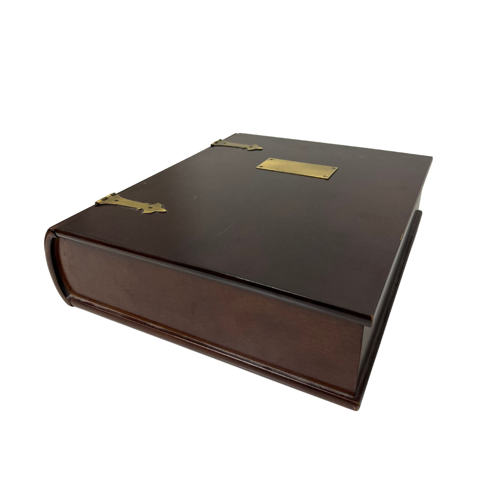 Vintage Wooden Book Box - Noble Designs