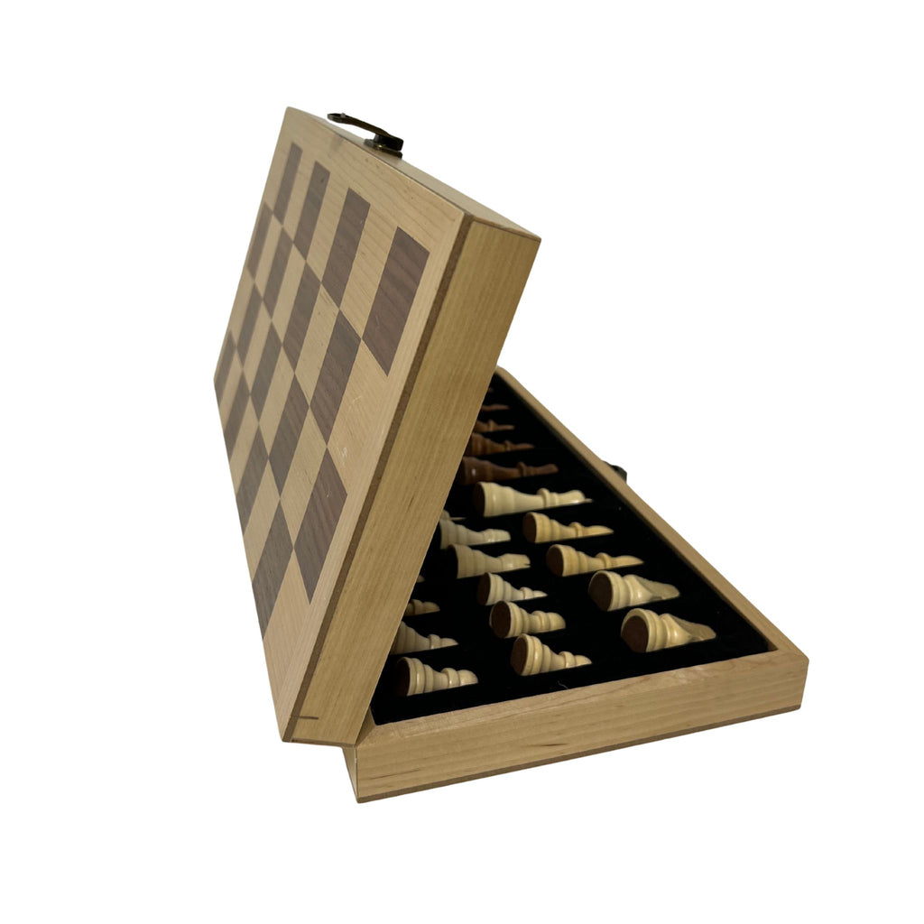 Vintage Wooden Chess Set - Noble Designs