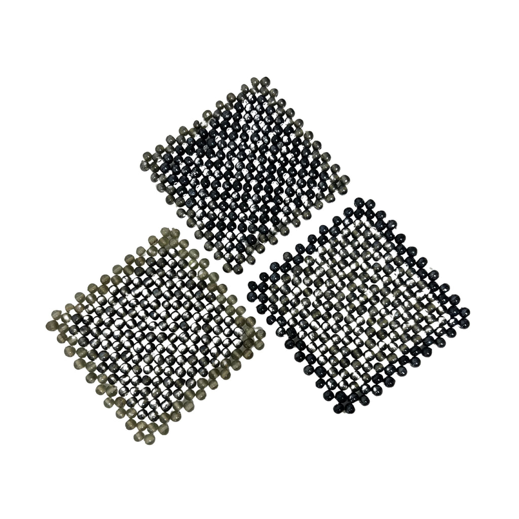 Vintage Beaded Coasters, Set of 3 - Noble Designs