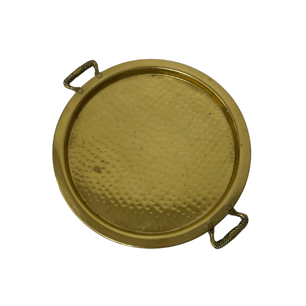 Vintage Hammered Brass Tray - Noble Designs