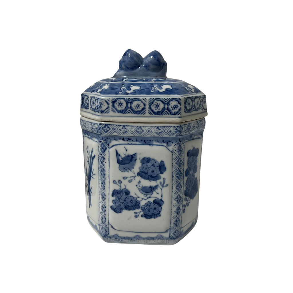 Vintage Ceramic Chinoiserie Ginger Jar - Noble Designs