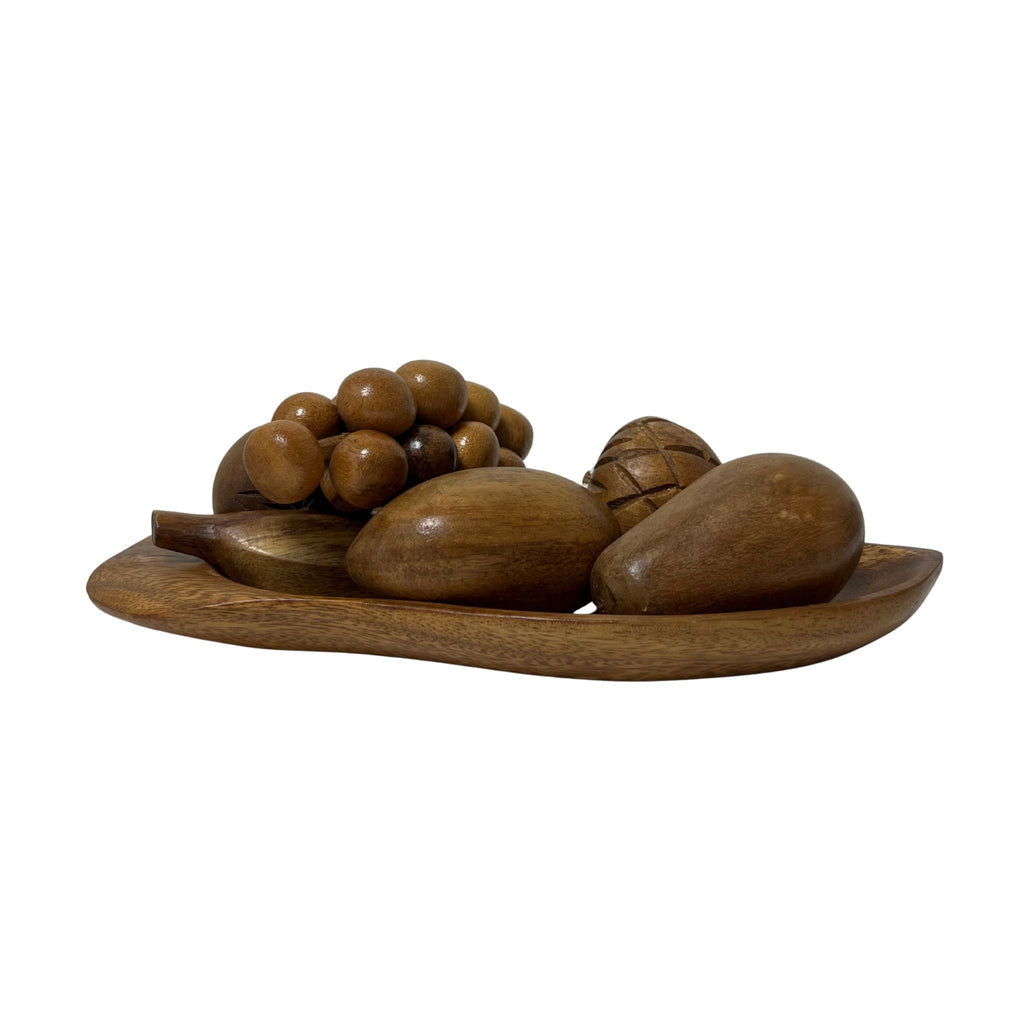 Vintage Wooden Fruit Bowl - Noble Designs