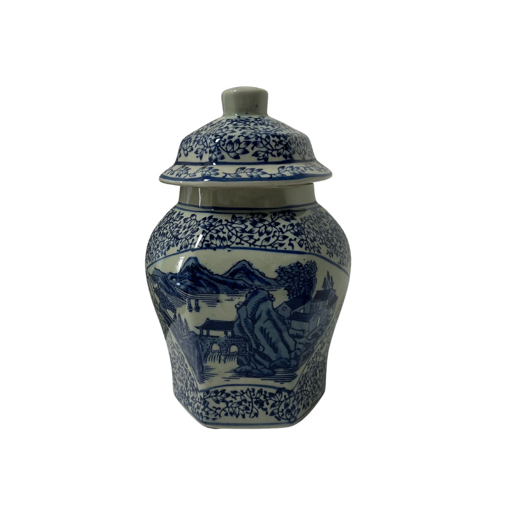 Vintage Asian Ceramic Ginger Jar - Noble Designs