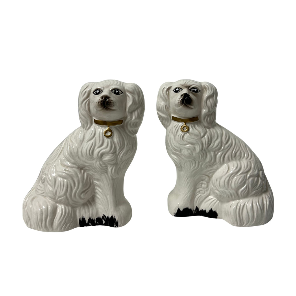 Vintage Staffordshire Dog Figurine, Set of 2 - Noble Designs
