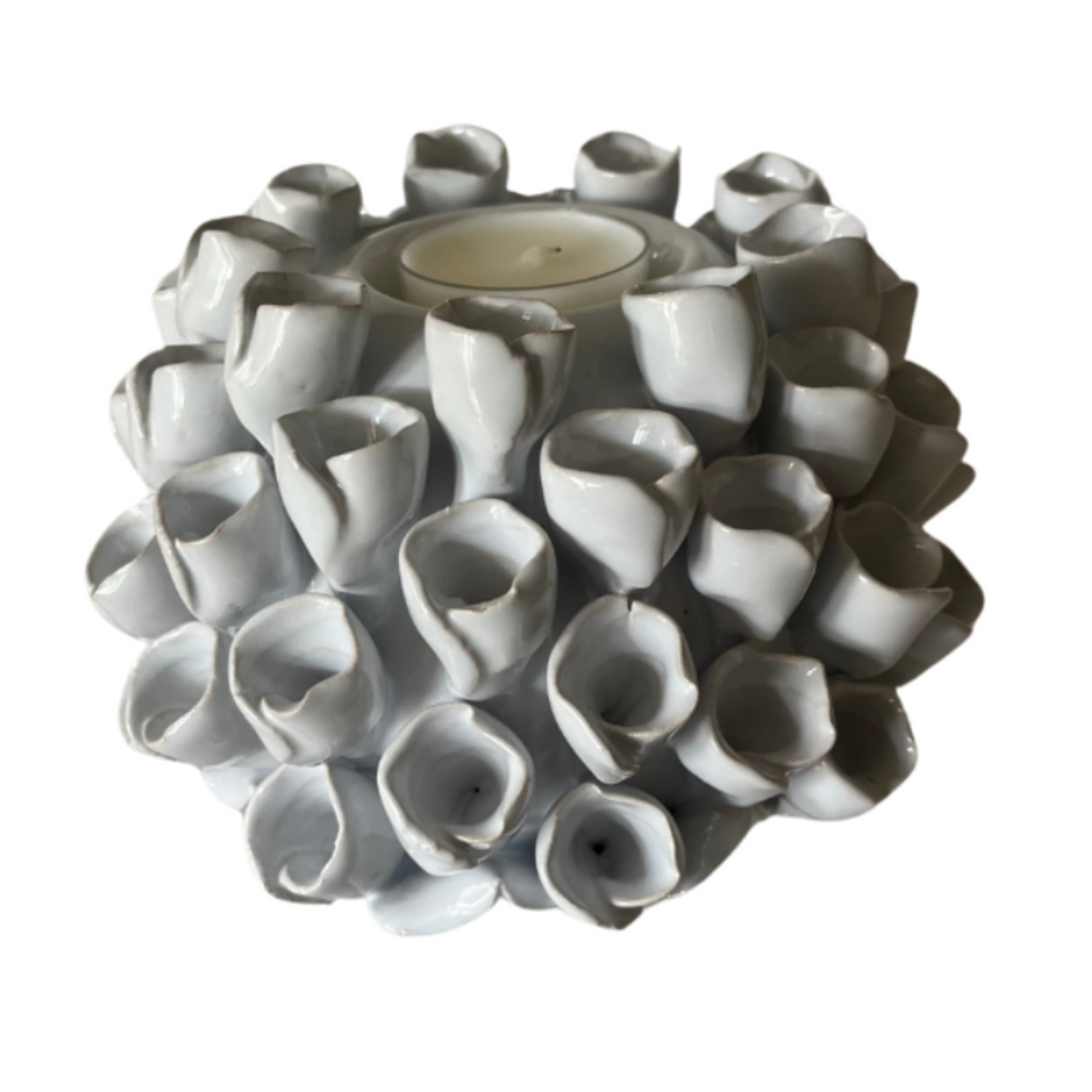 Ceramic Coral Candle Holder - Noble Designs