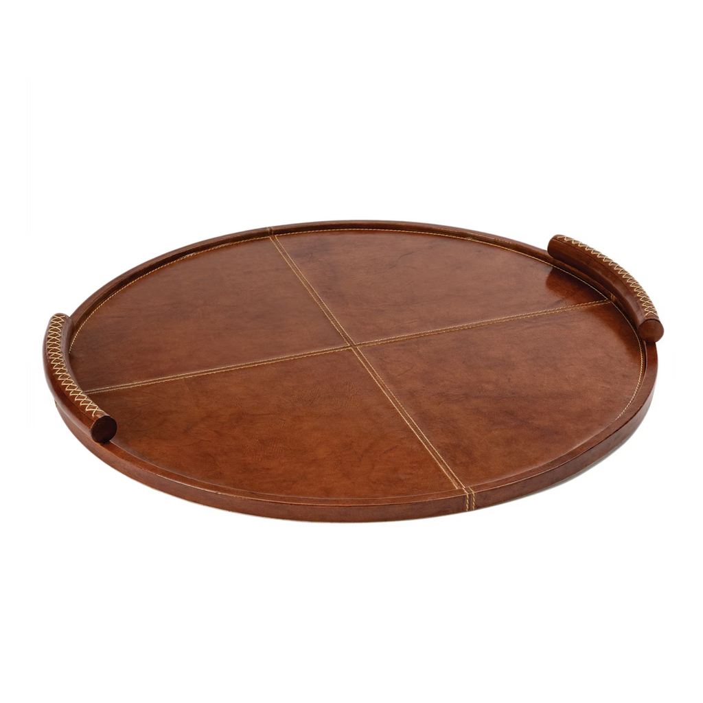 Forte Leather Tray Round - Noble Designs