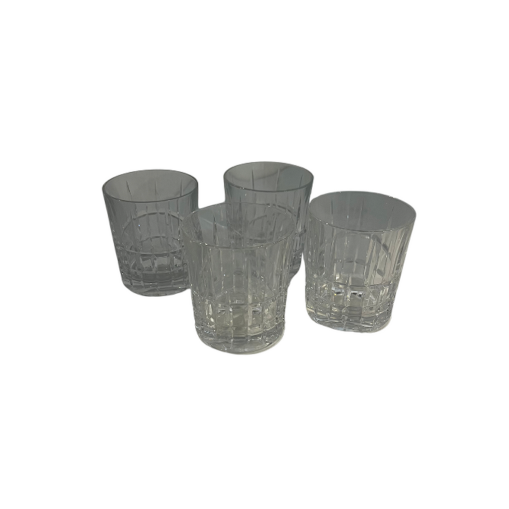 Vintage Old Fashioned Glass Cups, Set of 4 - Noble Designs