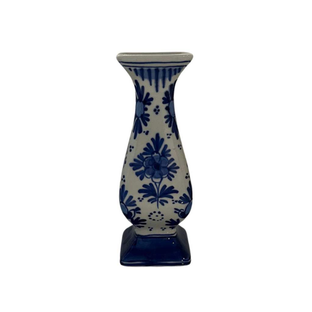 Vintage Blue Ceramic Royal Delfts Vase - Noble Designs