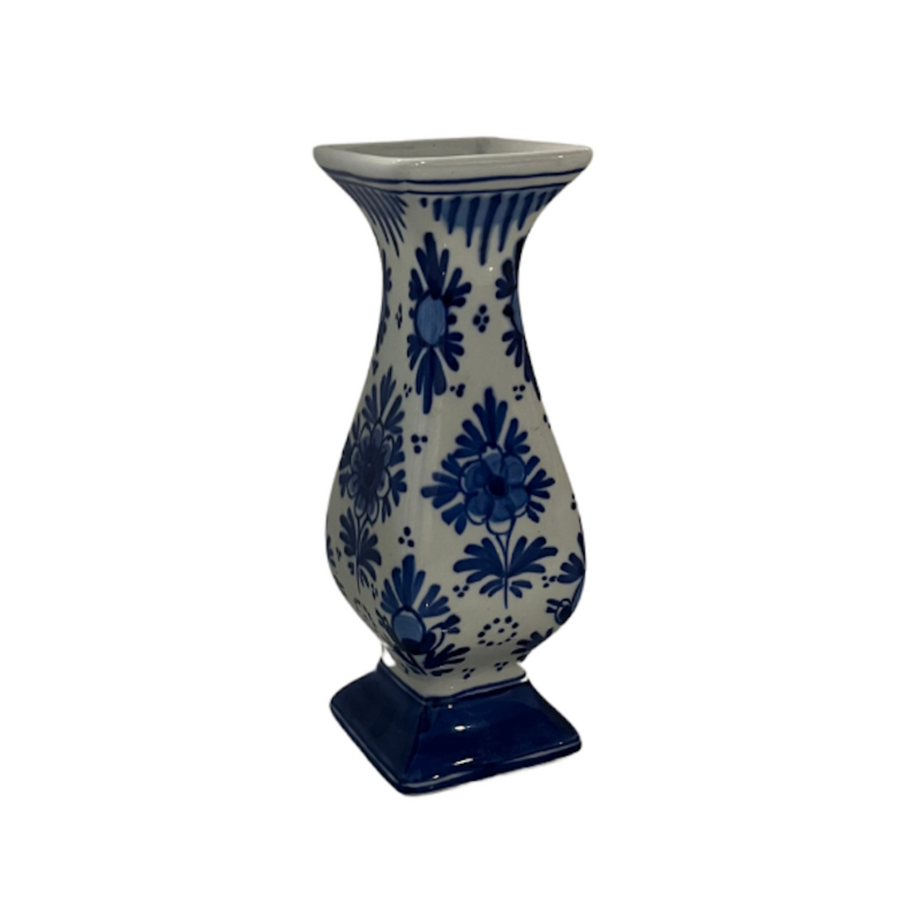 Vintage Blue Ceramic Royal Delfts Vase - Noble Designs