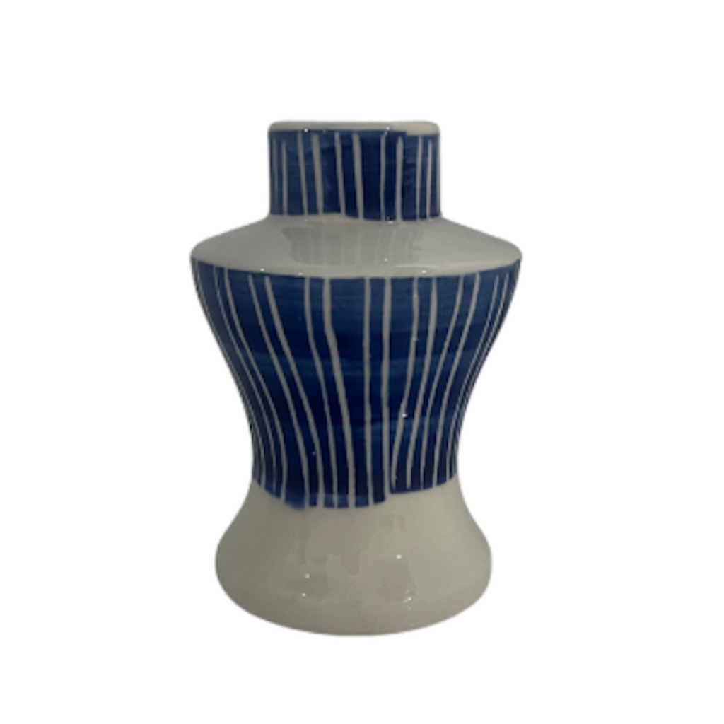 Vintage Mini Blue Pattern Vase - Noble Designs