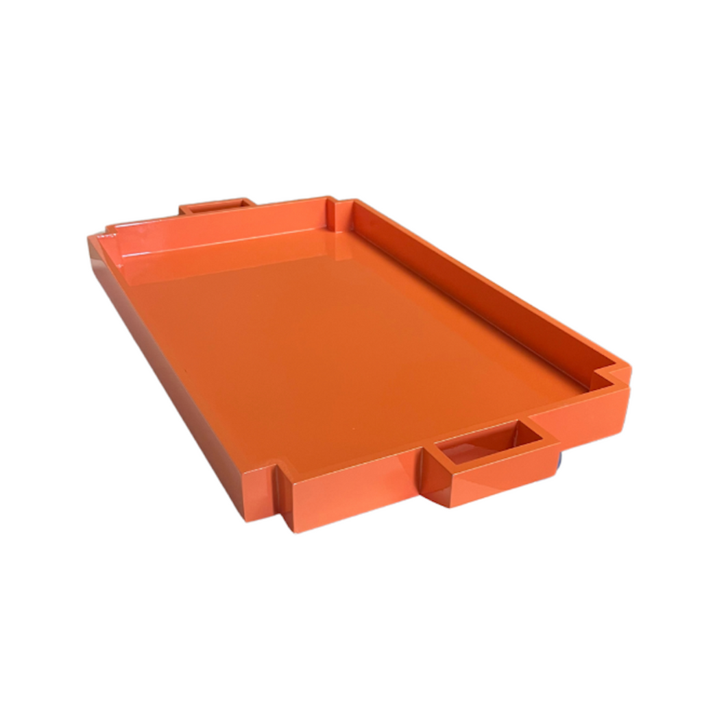 Vintage Orange Shallow Tray - Noble Designs