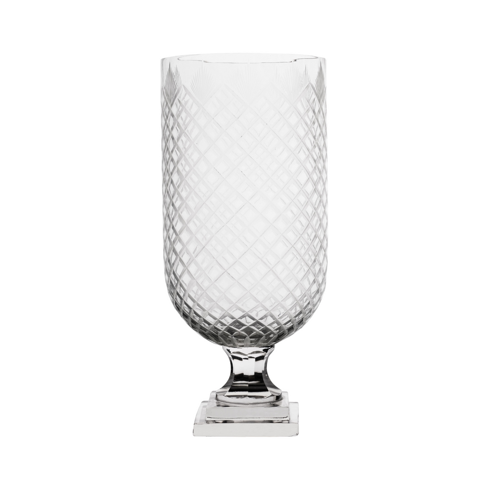 Tall Etched Diamond Cut Hurricane - Noble Designs