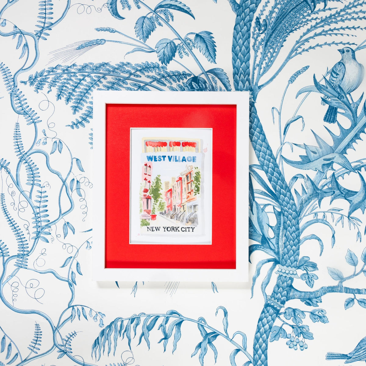 West Village NYC Matchbook Art Print-Noble Designs